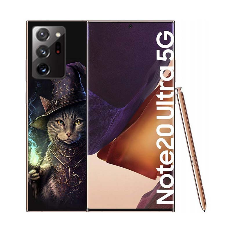 Halloweenové kouzelné kočičí pouzdro na telefon pro Samsung A55 A35 A25 A15 A07 A05S A16 A17 A26 A36 A37 A56 A57 Galaxy Note 20 10 A50S A71 A51 A