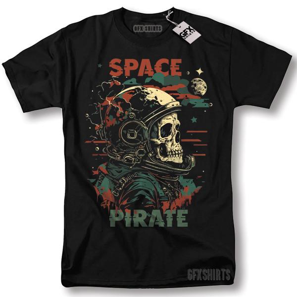 

Astronaut Skeleton Space Pirate Shirt Space Galaxy Cool Gift Graphic T-shirt Unisex T-Shirt XXXL