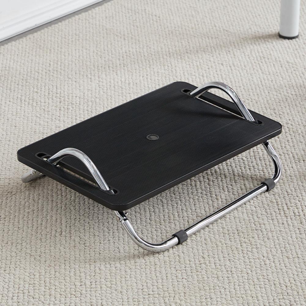 Non-Slip Base Ergonomic Footrest Stool Tilting Function Adjustable Pedal Stool Under Desk Use