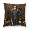 Michael Myers Halloween Film Horror Quadrato Federa Cuscino Arredo Casa Stampa 3D Copricuscino per Divano Federa alla Moda