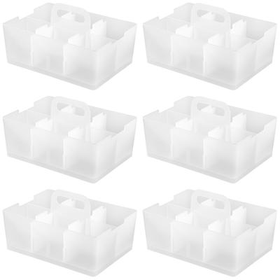 JEJ Astage Storage Box Desk Tote Desk Organizer Stackable Made In Japan Clear 26cm X X Set of 6 (W) 18.8cm (D) 14.5cm (H)