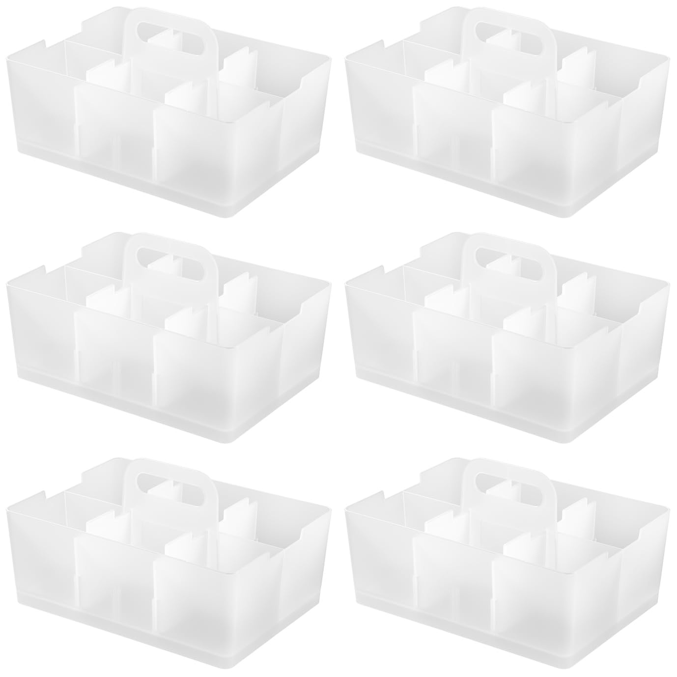 

JEJ Astage Storage Box Desk Tote Desk Organizer Stackable Made in Japan Clear 26cm x x Set of 6 (W) 18.8cm (D) 14.5cm (H)