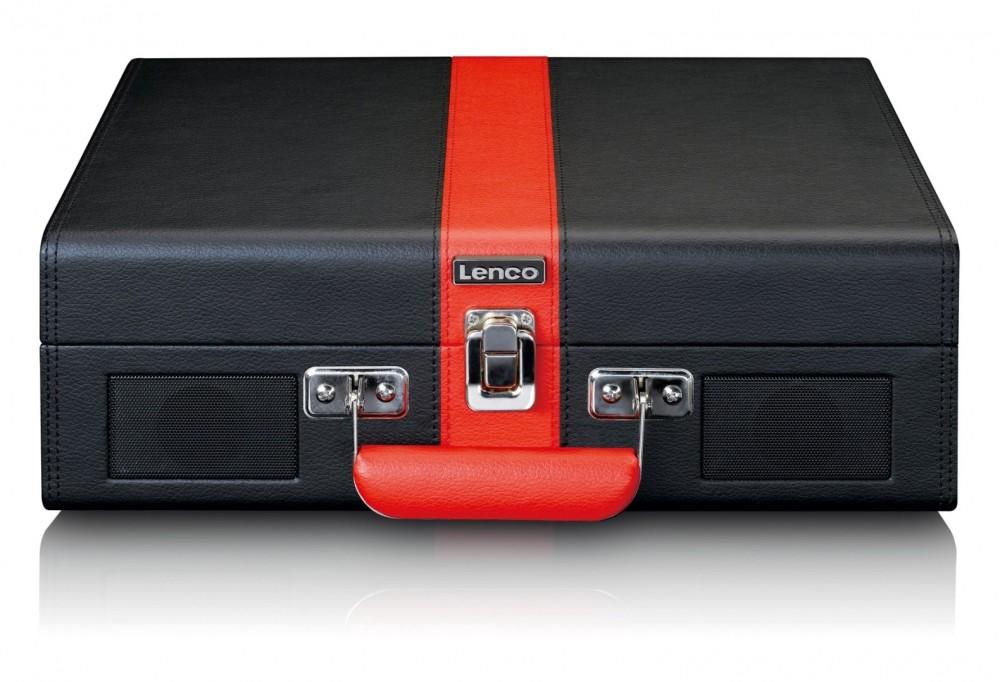 Lenco Tt-110Bkrd - Turntable With Speakers And Bluetooth  (Black and Red)
