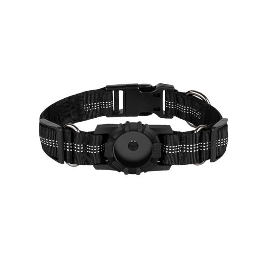 Pet Collar Waterproof Reflective GPS Dog Collar Adjustable Anti-lost Small Medium Large Dogs Collar Protective Collar for Airtag
