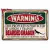 Vintage Warning Funny Animals Metal Sign Chicken Sheep Pig Octopus Wall Poster for Private Wall Painting Decor WY