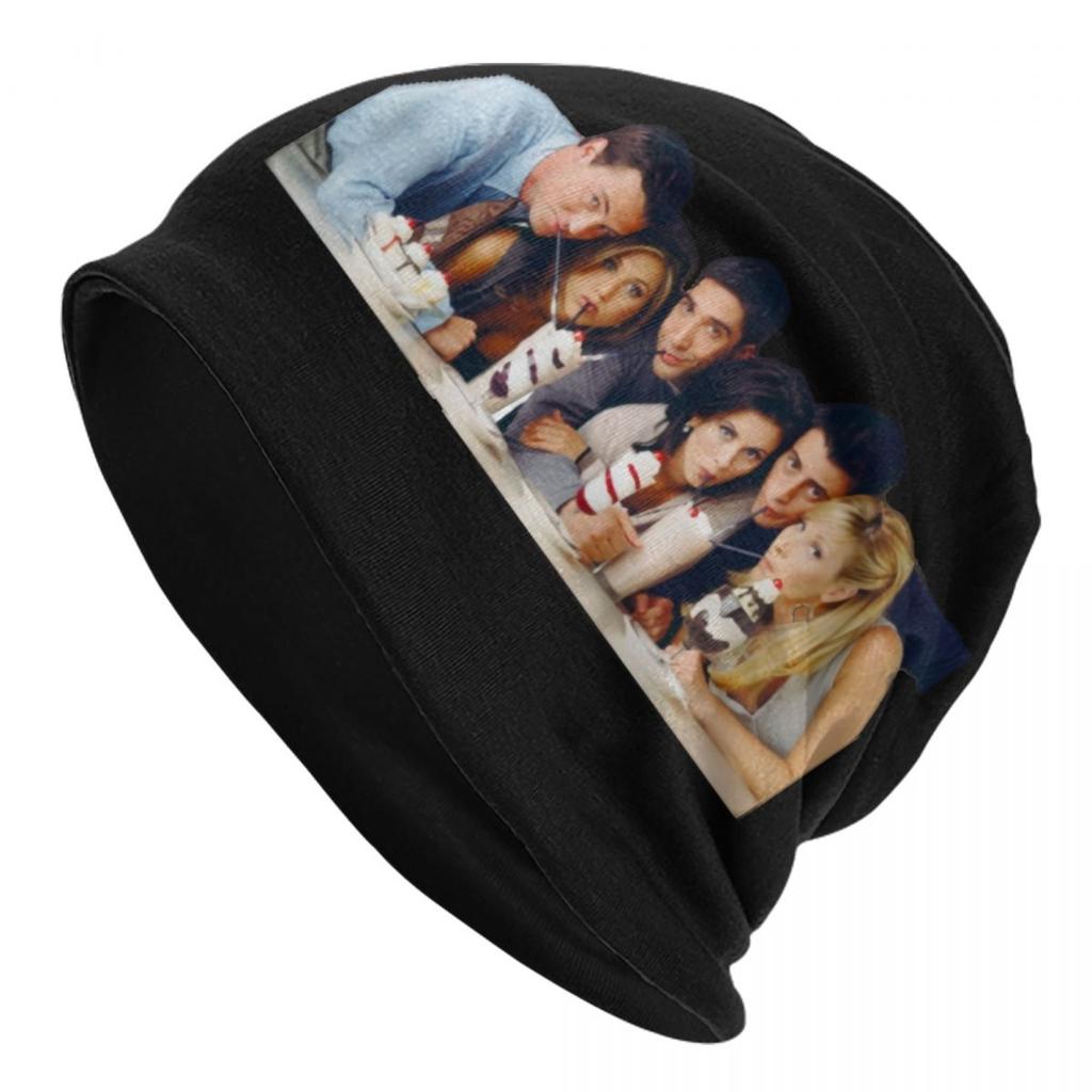 Custom Friends TV Show Skullies Beanies Caps Fashion Winter Warm Women Unisex Knit Hats Unisex Adult Bonnet Hats