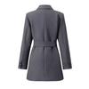 Dámský oblek Kabát Límec Dlouhý rukáv Boční knoflíky Zapínání Bunda oblek Jednobarevný Volný střih Základní Business Svrchní oblečení