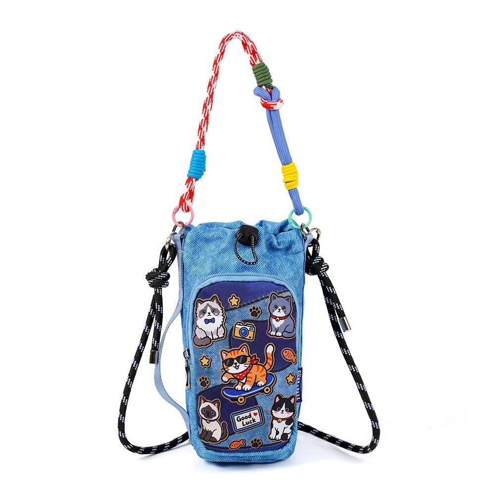 Water-resistant Water Bottle Bag Cartoon Sling Purses New Insulating Cup Sleeve  for Outdoor Sports