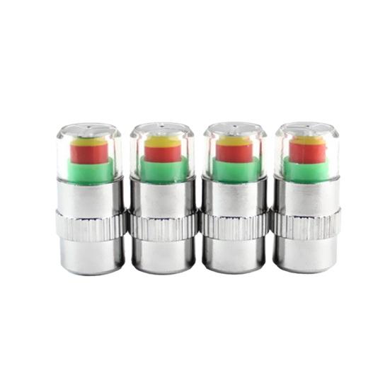 

Ковпачки клапанів моніторингу тиску в шинах Візуальні триколірні попереджувальні ковпачки Водонепроникні Замінні ковпачки для манометра тиску в шинах для Автомобілів Вантажівок Позашляховиків Мотоциклів