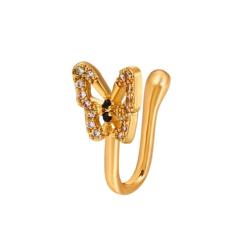 Women Fake Piercing Nose Ring Hoop Septum Non Piercing Delicate Nose Clip HipHoop Steel Magnet Fashion Punk Body