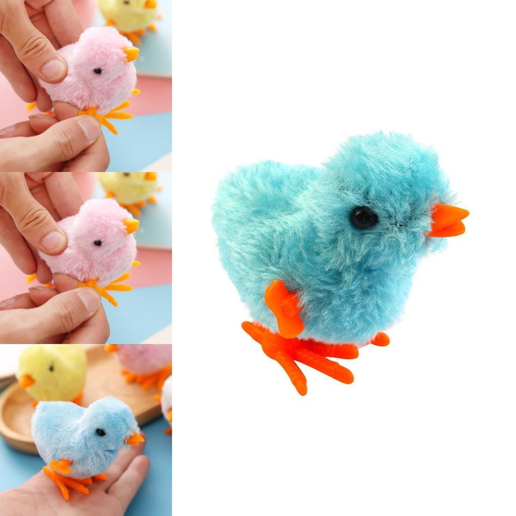 Frango Fofo de Corda Dançante Relógio de Corda Pelúcia Brinquedo Infantil