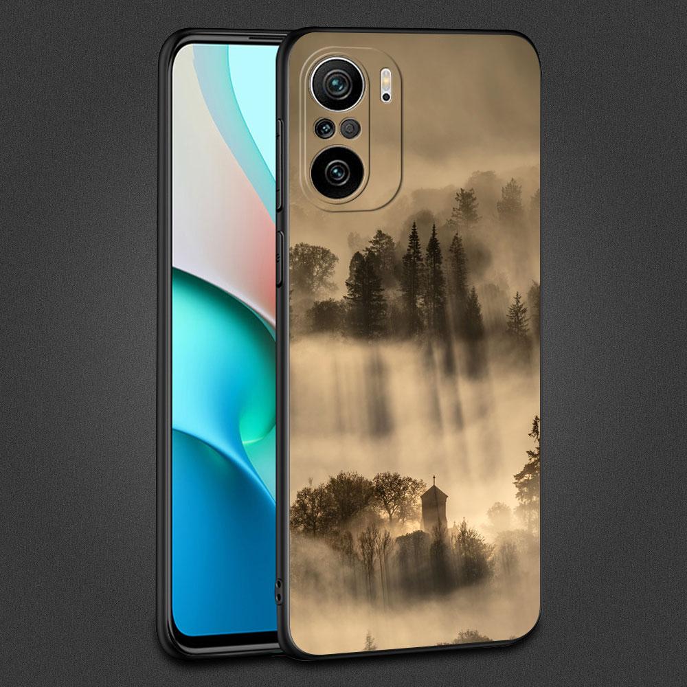 Case For Xiaomi Redmi Note 11 10 9 8 Pro 12 10C 9S 10S 11S 9A 9T 9C 10A 7 K40 8T Silicone Phone Cover Cool Mountain Peak Fundas
