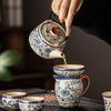 Handun Ru Kiln Floral Tea Set