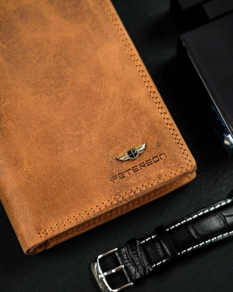 PTN N4-CHM-M-8527 Cognac Leather Wallet