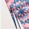 Lotus Symmetrical Mandala Theme polyester microfiber beach towel is highly absorbent, suitable for swimming and beach outings