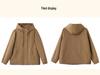 2024 Spring/Autumn Women's Loose Hooded Jacket - Plus Size, Casual & Versatile for Middle-Aged Moms