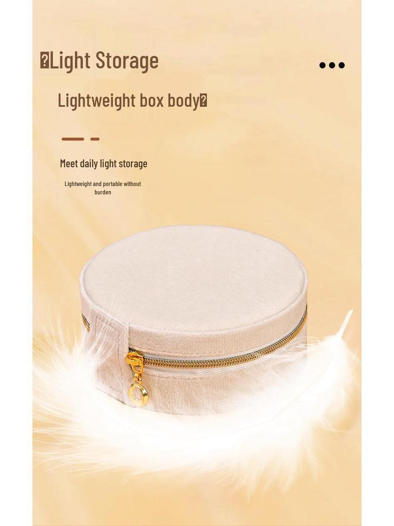 Portable Mini Jewelry Storage Box for Earrings, Necklaces, and Rings