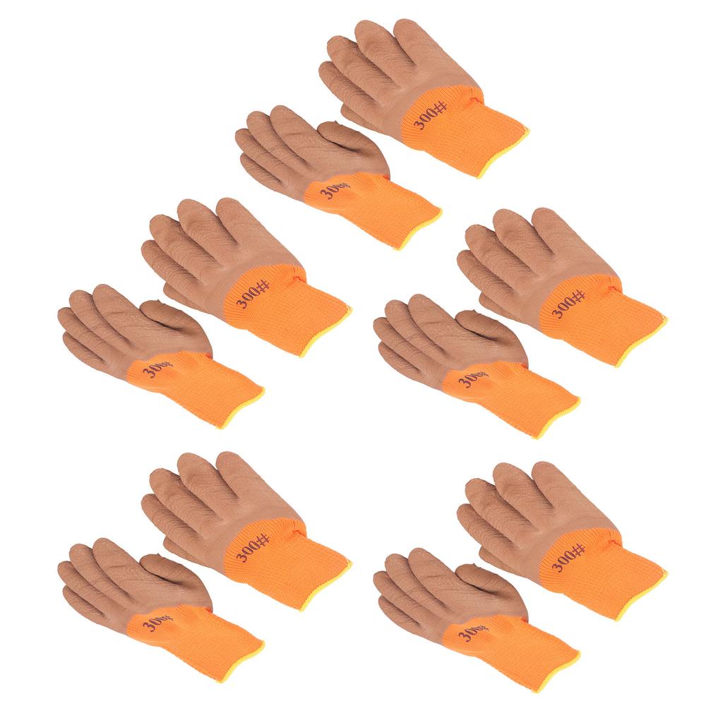5 Pairs Work Gloves Waterproof Thermal Insulated Working Safety Gloves for Winter Operation