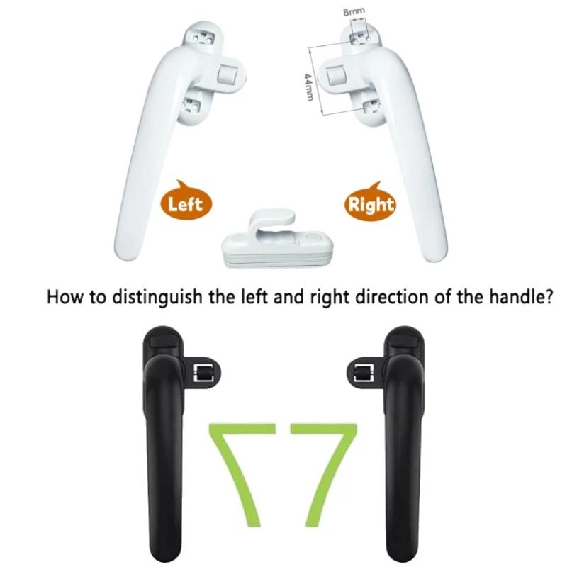Universal Window Handle Hand Locking With Locks Kids Security Door Handle For Double Glazing Windows Handle Door Turning Handles