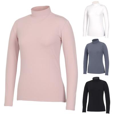 KIM YOUNG JOO GOLF Winter Extra Warm Brushed Mock Neck Women'S Golf Innerwear Knwlqt14