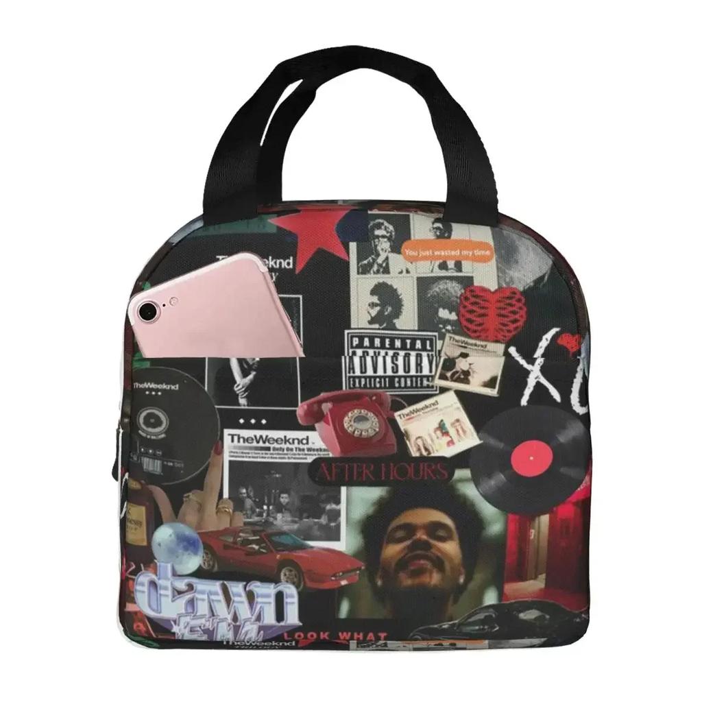The Weeknd After Hours Till Dawn Tour Insulated Lunch Bag for Women Children Leakproof Food Boxes Thermal Lunch Box Tote