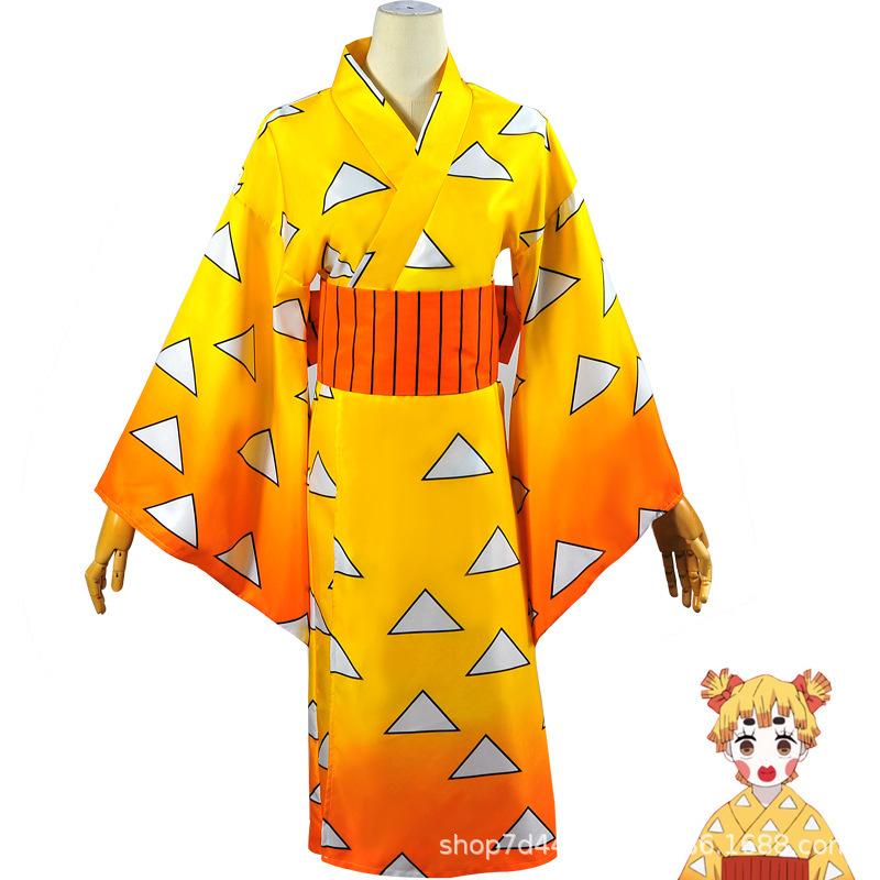 Japan cartoon comics Demon Slayer: Kimono - Kaguya District Cosplay Costume Anime Character Role-Playing Kimono 0074