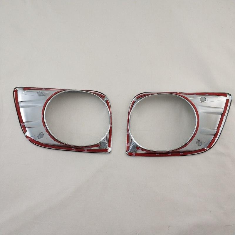 For Toyota Prado FJ150 150 2010 2011 2012 2013 ABS Chrome Car Accessories Plated Front Rear Fog Lamp Cover Trim Paste Style