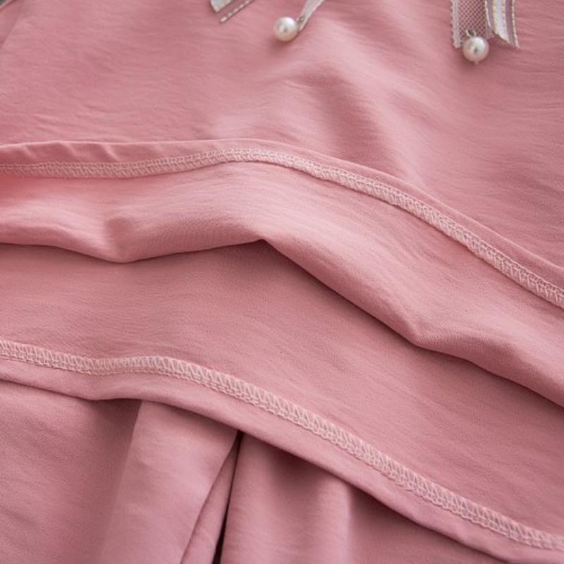 Summer Children Baby Girls Casual Fly Sleeve Bow Tops T-shirt+Short Pants Suits Costume Set