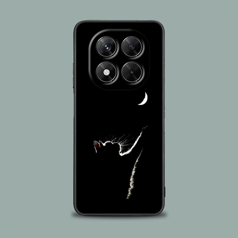 Phone Case for Xiaomi Redmi 15C 14C 12C 13C Redmi Note 15 14 13 12 11 10 Pro Plus 5G 12S Silicone Cover Funny Cute Cat Line Art