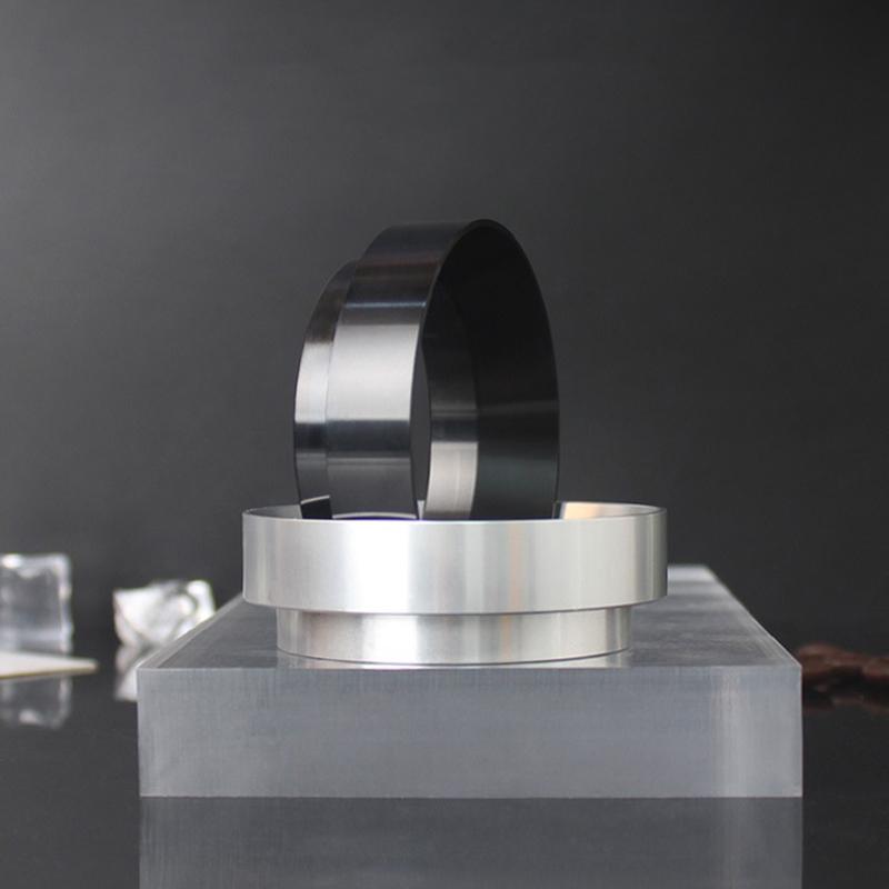 1 Pcs Silver Black Coffee Dosing Ring Magnetic Espresso Intelligent Funnel 51Mm 53Mm 54Mm 58Mm For Portafilter Barista Tools