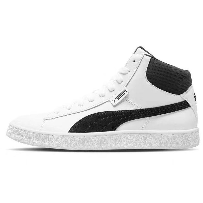 Puma 1948 Mid L Basketball Leather Fashion Versatile Durable High-Top Sneakers Men Sneakers White 359169-02