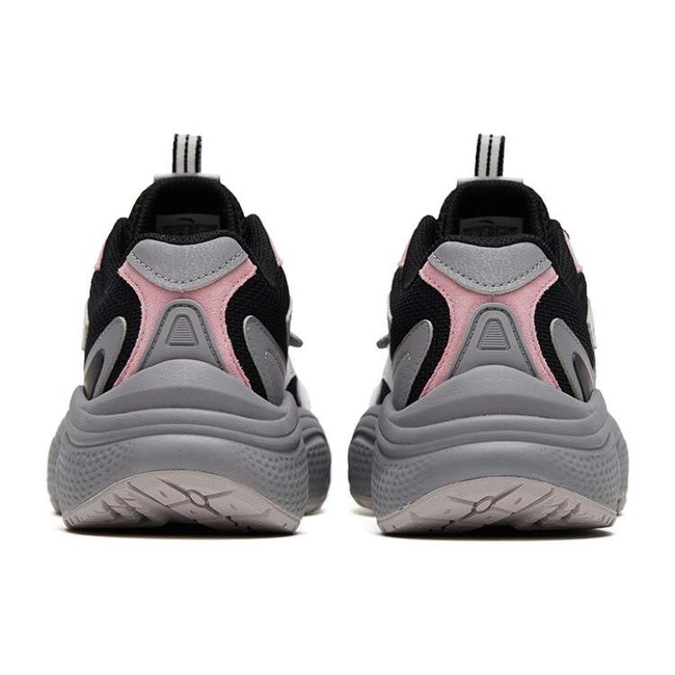Anta C37 Series Shock Absorbing Non-Slip Durable Low-Top Sports Casual Shoes Women Sneakers Black White Pink 922318890-4