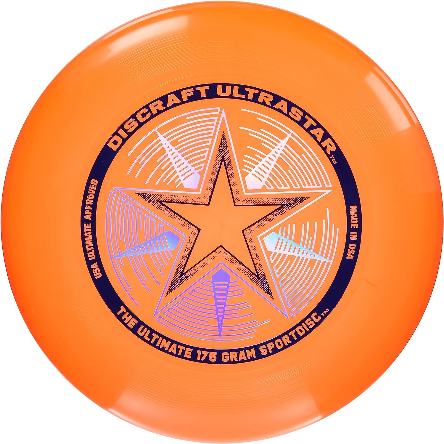 

RANGS Ultra Star 2 27cm Ultimate Sports Officially Approved by the Japan Flying Disc Association and the World Flying Disc Federation Orange, 175g, оранжевый