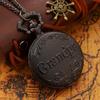2pcs/set, Men's Pocket Watches, Antique Pocket Watch 'Grandpa' Vintage Quartz Punk Necklace Pendant Alloy Watch Art Collection Gifts.