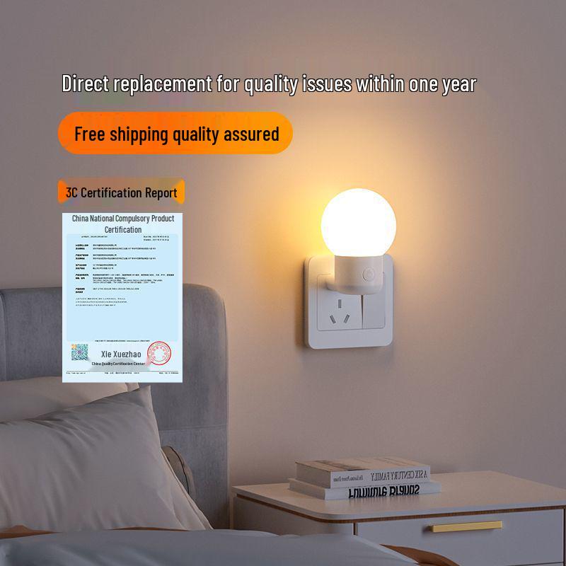 Energy-Saving Night Light with Remote Control - Ideal for Baby Feeding, Eye Protection, and Kids' Sleep. Free Shipping.