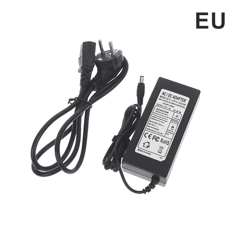 EU US Plug DC12V LED Power Supply 1A 2A 3A 4A 5A 6A 7A 8A Switch Transformer For WS2811 WS2815 LED Strip Light Adapter