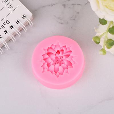 3D Schöne Lotus Blumen Silikon Form Diy Hochzeit Party Backen Fondant Seife Harz Ton Form Kuchen Dekorieren Werkzeuge