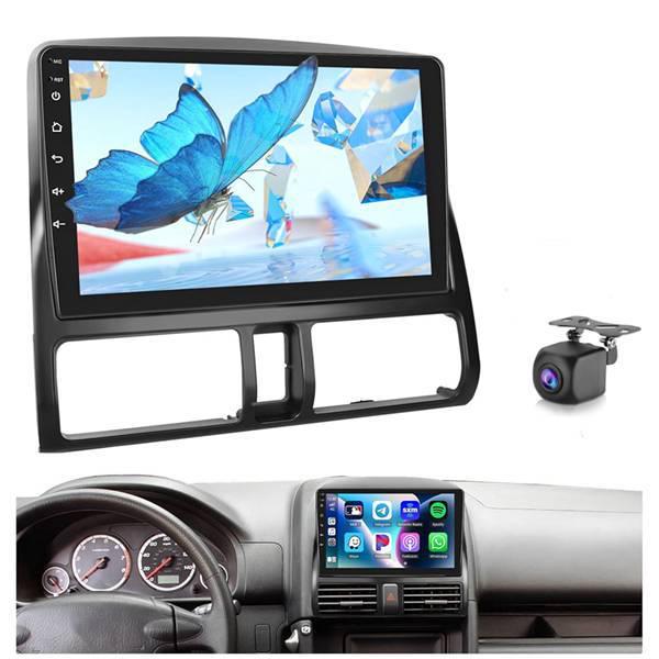 Compatible with 01-06 Honda CR-V: Android Big Screen Navigation, Bluetooth, Reverse Camera, CarPlay.