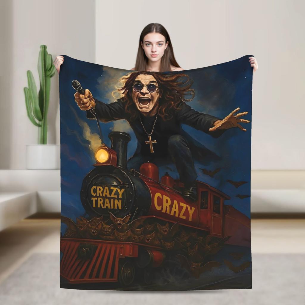 Ozzy Osbourne Blanket Quality Soft Bedding Throws Autumn Kids Bedroom Fluffy Bedspread