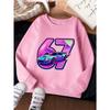 Unisex Kids Crewneck Sweatshirt For Over 4 Years Old Boys Girls Colorful Racing Sports Car Number 67 Soft Long Sleeve Pullover Top For 4-12 Children
