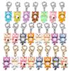 Multi-color Luminous Resin Cat Pendant Charm (15x29mm) with 21mm Lobster Clasp