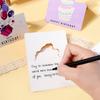 10 Pack Simple Folding Cartoon Birthday Card Handwritten Style Small Size Greeting Card  For Friends