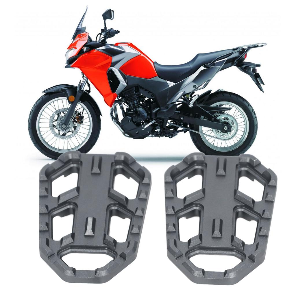1 Paar Motorrad-Fußrasten Anti-Rutsch CNC-Aluminiumlegierung Motorrad-Fußstütze für X300 650 1000