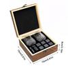 Whiskey Stones And Whiskey Glass Gift Set Of 4, For Men | Father's Day, 6 Granite Whiskey Stones, 2 Whiskey Glasses,1 Wooden Box