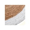 Tapis rond jute bord noir ou blanc diamètre 120 cm Atmosphera - Blanc