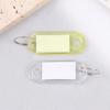 10Pcs Multicolor Keychain Key Id Label Tags Luggage Id Tags El Number Classification Card Key Rings Keychain Random Colors