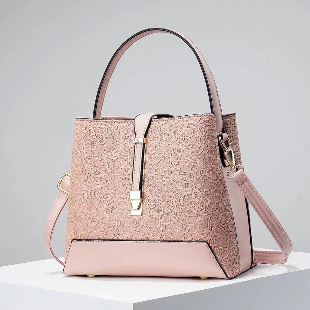 Solid Versatile Color Handbag With Internal Pockets Zipper Closure Women Fashion