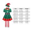 Xmas Santa Helper Costume Elf Hat/Shoes/Stockings Festival Santa Claus Novelty New Year Children Clothing Funny Xmas Party Dress