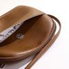 Retro women's simple soft pu leather small round bag solid color new style zip single-shoulder crossbody small bag daily handbag