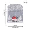 Christmas Chair Covers - Cartoon Forest Snowflake Print, European Style Dining Table Xmas Decor Chair Accessories